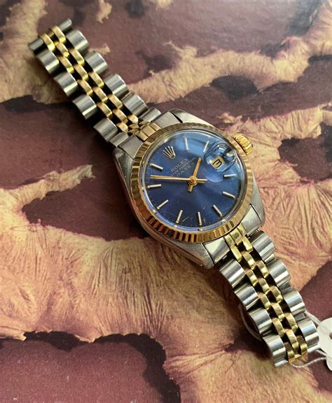 rolex blue dial women's watch|rolex watch with blue face.